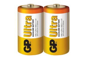 Батарейка LR14  GP ULTRA + ALKALINE 1.5V 14AUР-2S2 - Фото