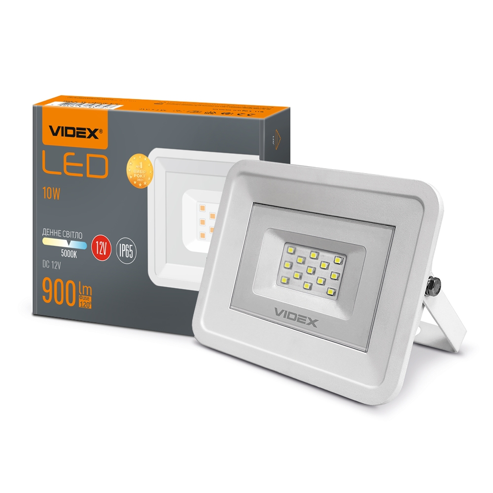 Прож. LED  10 Вт 5000K 12V (VL-F105W-12V) White VIDEX - Фото