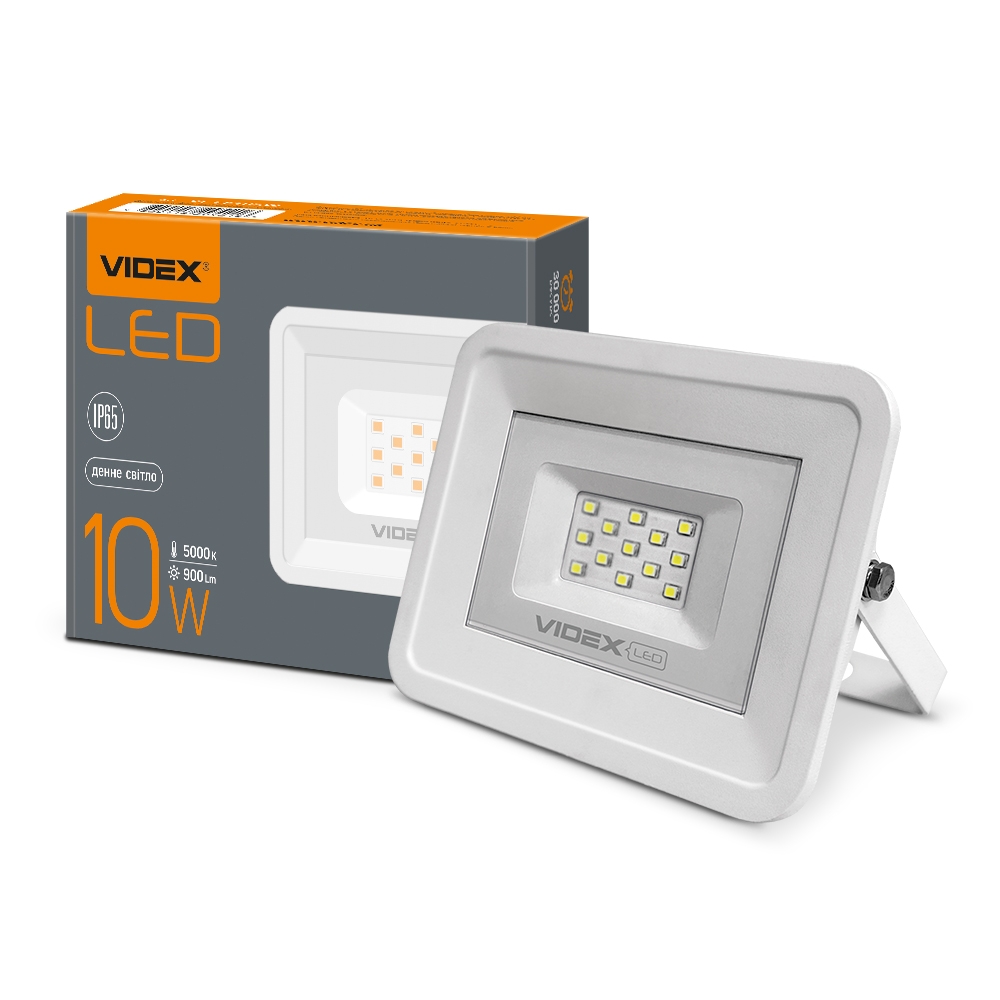 Прож. LED  10 Вт 5000K 220V White VIDEX - Фото