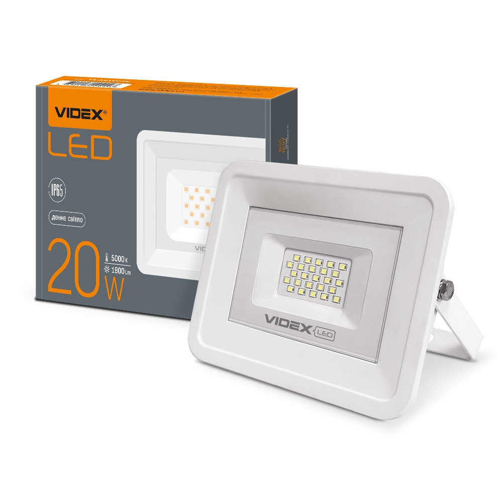 Прож. LED  20 Вт 5000K 220V (VL-Fe205W-S) White VIDEX Сенсорний - Фото