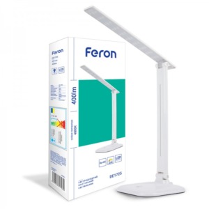 Св-ник аккум. настільний 30LED 9W DE1725 білий (36*15*15) Feron - Фото