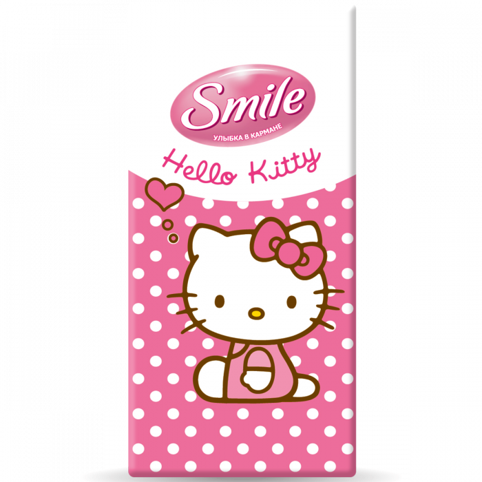 Серветки дитячі Smile “Hello Kitty” стандарт мікс - Фото