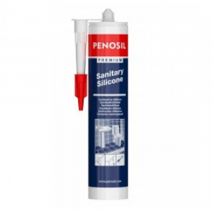 Санітарний герметик силіконовий, прозорий PENOSIL Premium Sanitary Silicone 310ml TRANSPARENT - Фото