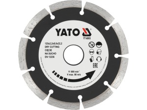 Диск алмазний YATO “SEGMENT”  125х8,0х22.2 мм, H=2.2 мм  YT-6003 - Фото