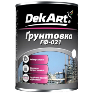 Ґрунтовка  ГФ-021 червоно – коричнева ТМ”DekArt” 0,9кг - Фото