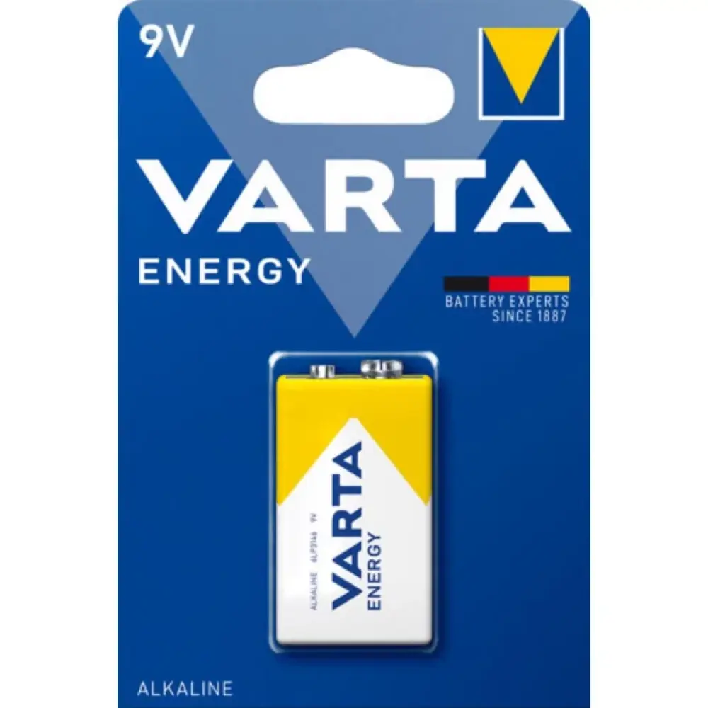 Батарейка 9V (крона) VARTA ENERGY ALKALINE - Фото